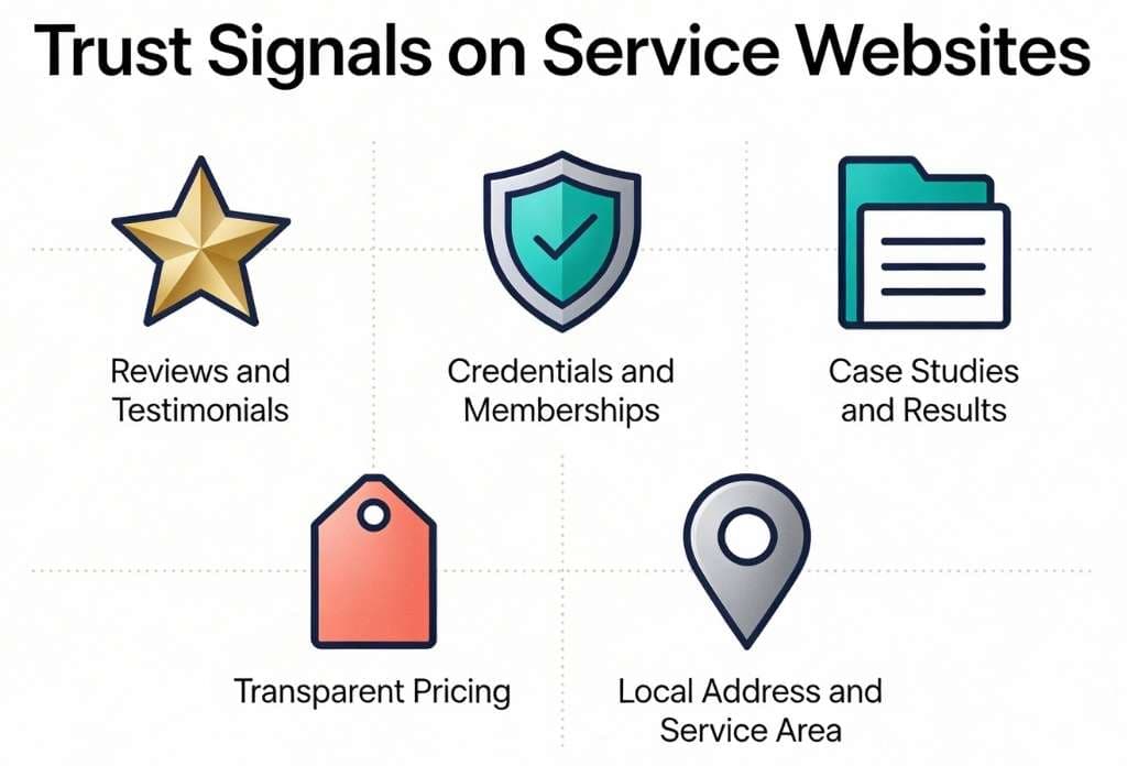 Trustable Service Trust-based UI Design for Medical, Legal and Home Services | MRB Creative